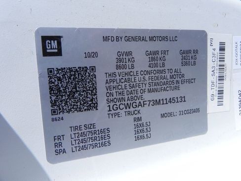 Used 2021 Chevrolet Express 2500 w/ Enhanced Convenience Package image 23