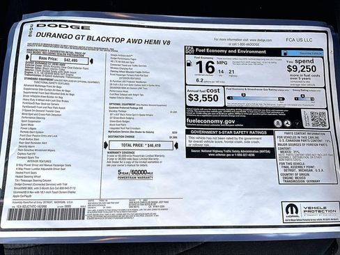 New 2026 Dodge Durango GT w/ Blacktop Package image 34