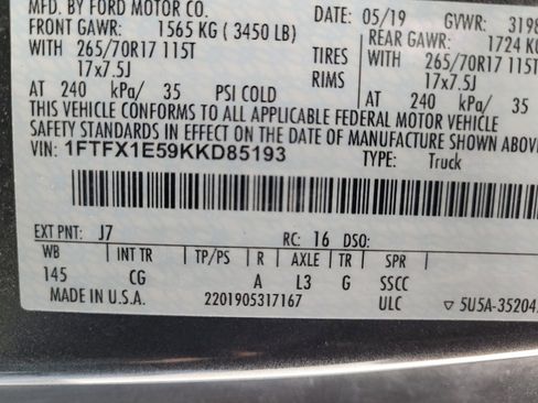 Used 2019 Ford F150 XL w/ XL Power Equipment Group AWD/4WD image 33