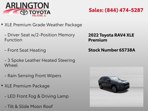 Used 2022 Toyota RAV4 XLE Premium AWD/4WD image 4
