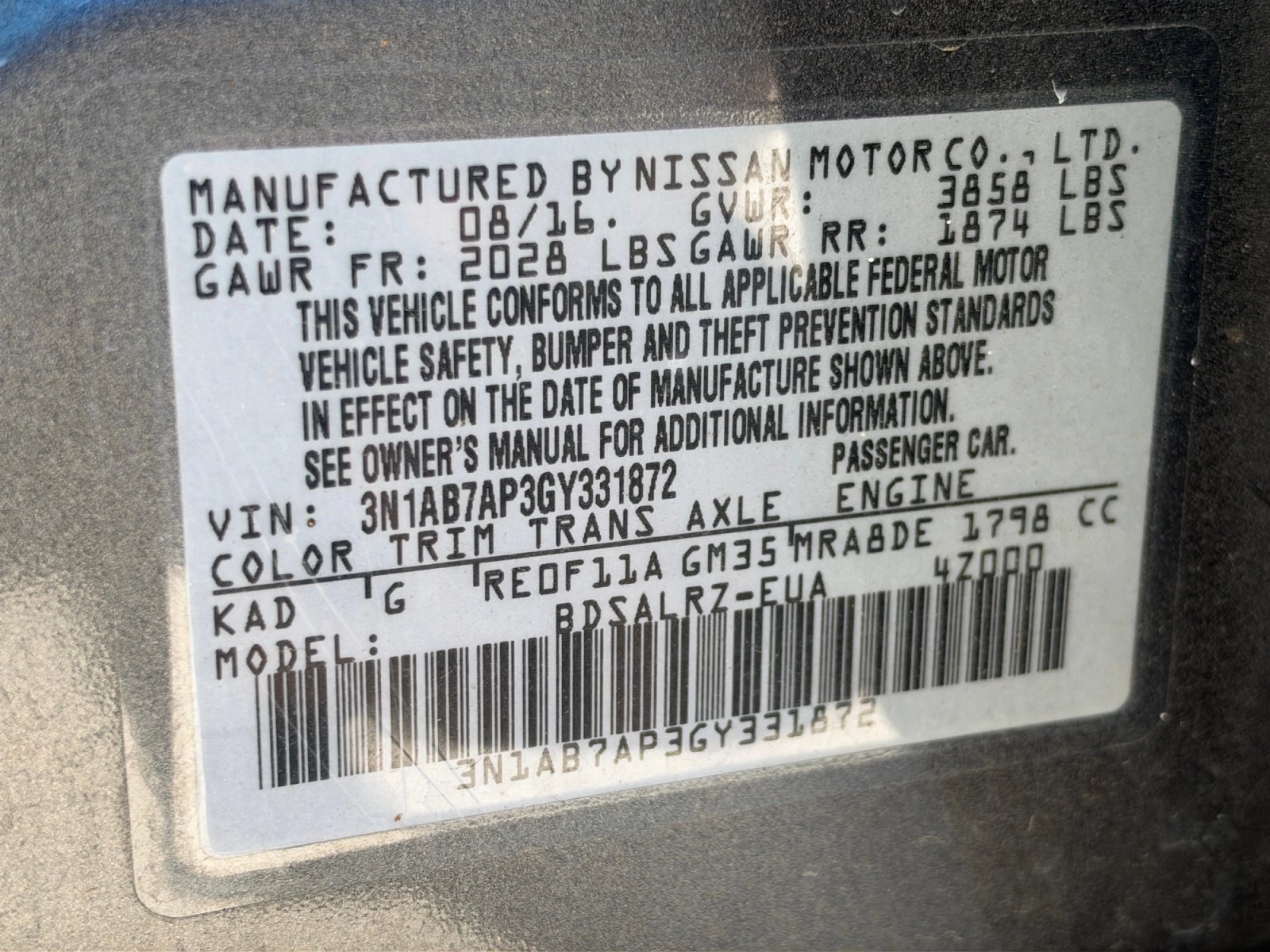 Used 2016 Nissan Sentra SR FWD image 13