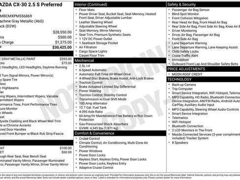 Certified 2023 MAZDA CX-30 AWD 2.5 S w/ Preferred Package image 26