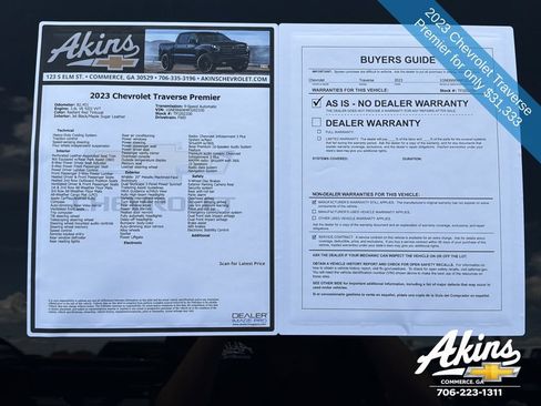 Used 2023 Chevrolet Traverse Premier FWD image 12