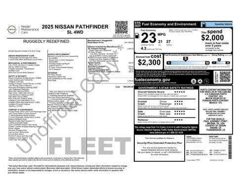 Certified 2025 Nissan Pathfinder SL w/ SL Premium Package image 5