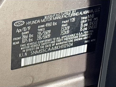 Used 2019 Hyundai Santa Fe Limited w/ Cargo Package image 26