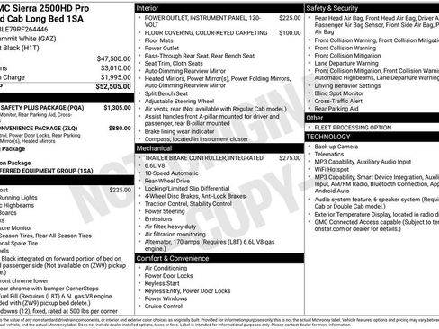 Used 2024 GMC Sierra 2500 Pro w/ 1SA Pro Safety Plus Package RWD image 7
