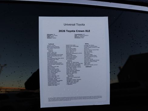 Certified 2026 Toyota Crown XLE image 47