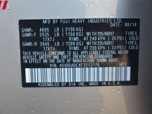 Used 2015 Subaru Outback 2.5i Premium AWD/4WD image 32