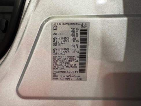 Used 2020 INFINITI QX60 Luxe w/ Essential Package image 53