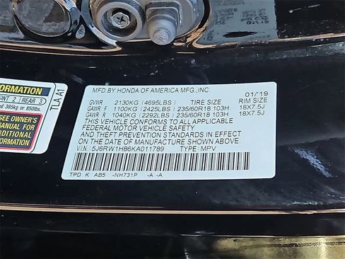 Certified 2019 Honda CR-V EX-L image 24