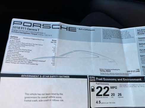 Used 2018 Porsche 911 Carrera T image 38