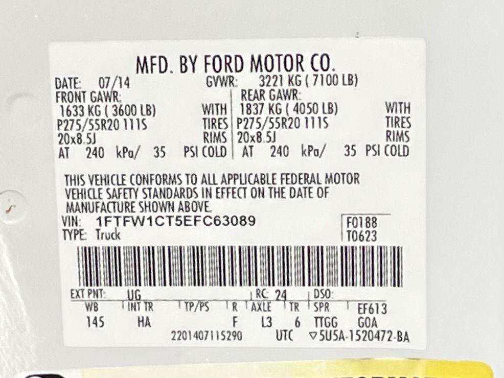 Used 2014 Ford F150 Lariat w/ Equipment Group 501A Mid RWD image 35