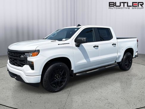 New 2026 Chevrolet Silverado 1500 Custom w/ Turbomax Blackout Package RWD image 1