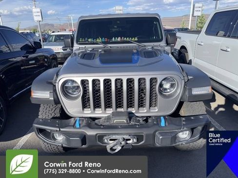 Used 2021 Jeep Wrangler Unlimited Rubicon 4xe w/ Steel Bumper Group AWD/4WD image 2