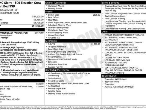 Used 2022 GMC Sierra 1500 Elevation w/ LPO, Elevation Black Package image 39