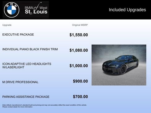 Used 2023 BMW M3 Competition w/ Executive Package AWD/4WD image 20