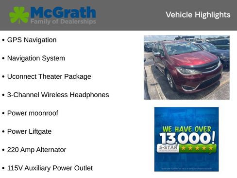 Used 2017 Chrysler Pacifica Limited w/ UConnect Theater Package FWD image 6