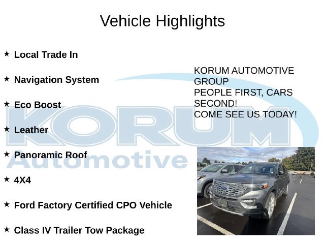Used 2023 Ford Explorer Platinum w/ Technology Package AWD/4WD image 4