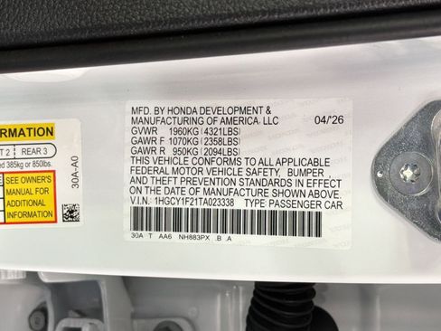 New 2026 Honda Accord LX image 19