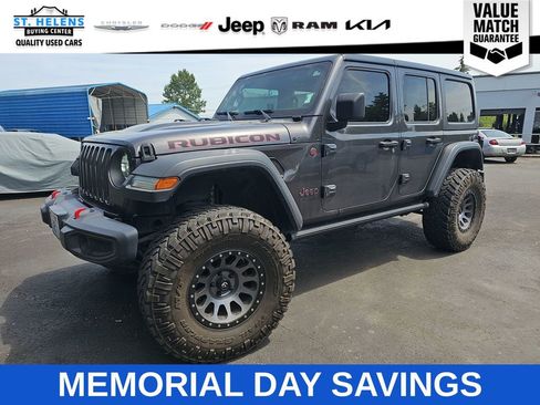 Used 2021 Jeep Wrangler Unlimited Rubicon w/ LED Lighting Group AWD/4WD image 1