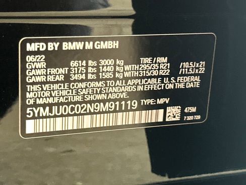 Used 2022 BMW X5 M w/ Competition Package 2 AWD/4WD image 34