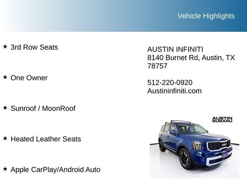 Used 2025 Kia Telluride EX w/ EX Captain's Chair Package FWD image 10