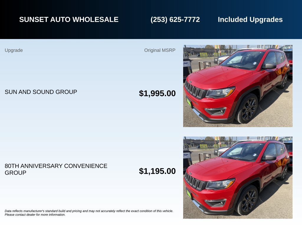 Used 2021 Jeep Compass Latitude w/ Sun and Sound Group AWD/4WD image 5