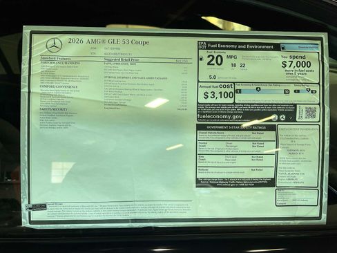 New 2026 Mercedes-Benz GLE 53 AMG 4MATIC Coupe image 43
