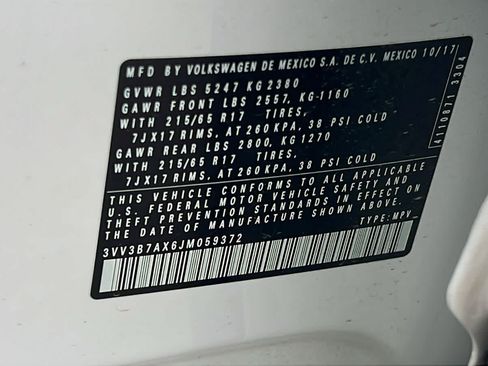 Used 2018 Volkswagen Tiguan S FWD image 30