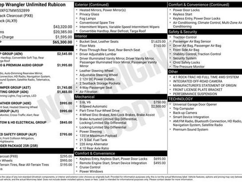 Used 2021 Jeep Wrangler Unlimited Rubicon w/ Dual Top Group image 10