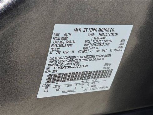Used 2018 Ford Explorer XLT w/ Equipment Group 202A AWD/4WD image 25