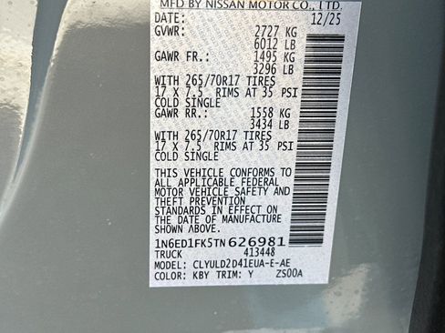 New 2026 Nissan Frontier PRO-4X w/ Pro Premium Package AWD/4WD image 33