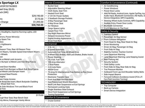 Certified 2025 Kia Sportage LX AWD/4WD image 12