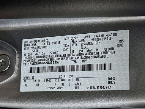 Certified 2022 Ford Escape SE image 22