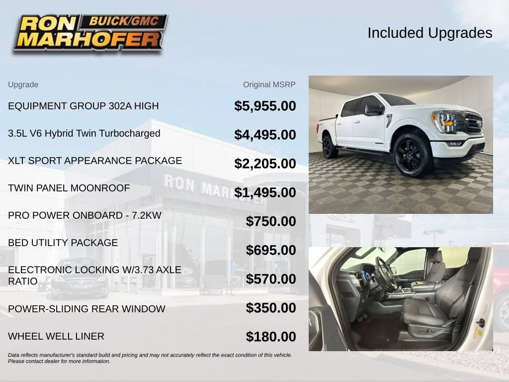 Used 2022 Ford F150 XLT w/ Equipment Group 302A High AWD/4WD image 6