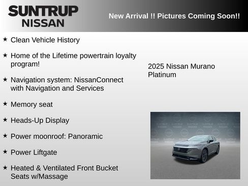 Used 2025 Nissan Murano Platinum w/ Cargo Package AWD/4WD image 6