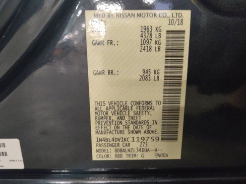 Used 2019 Nissan Altima 2.5 SV FWD image 32