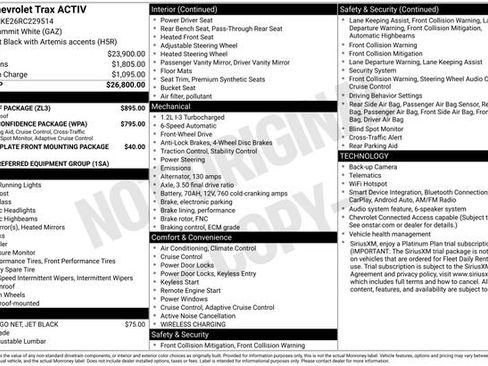 Used 2024 Chevrolet Trax ACTIV w/ Sunroof Package FWD image 5