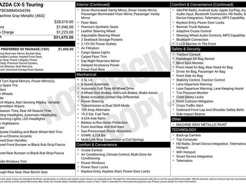 Used 2021 MAZDA CX-5 Touring w/ Touring Preferred SV Package image 31