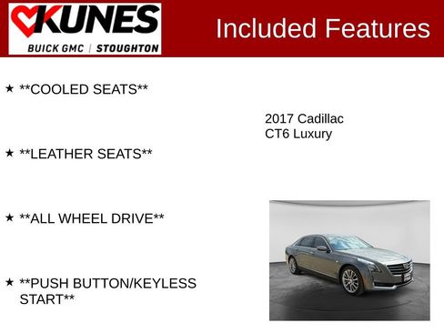 Used 2017 Cadillac CT6 Luxury AWD/4WD image 3