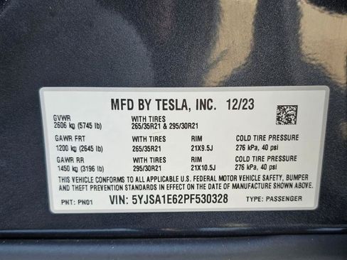 Used 2023 Tesla Model S Plaid AWD/4WD image 36