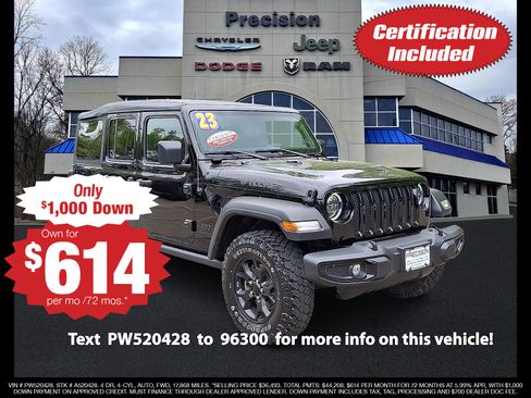 Used 2023 Jeep Wrangler Unlimited Sport AWD/4WD image 1