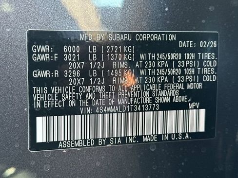 New 2026 Subaru Ascent Bronze Edition AWD/4WD image 26