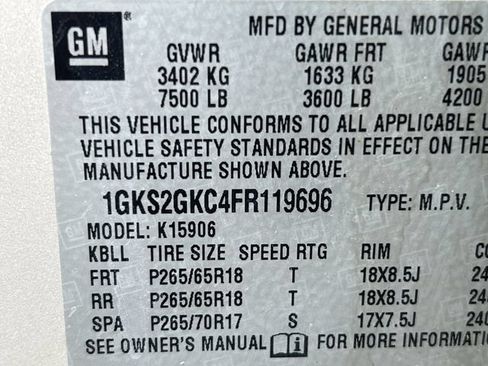 Used 2015 GMC Yukon XL SLE w/ Convenience Package AWD/4WD image 32