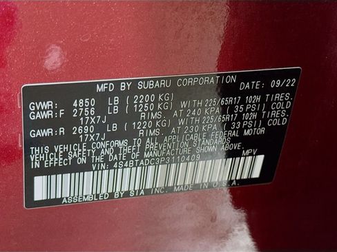 Used 2023 Subaru Outback Premium w/ Tech Package 1 AWD/4WD image 38