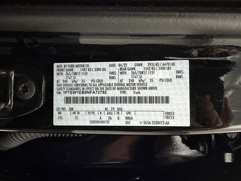 Used 2022 Ford F150 XL w/ Equipment Group 101A High AWD/4WD image 18