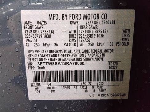 Used 2025 Ford Maverick Lariat w/ Black Appearance Package AWD/4WD image 18