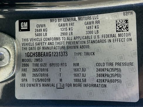 Used 2016 Chevrolet Colorado W/T w/ WT Convenience Package image 29