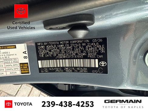 Certified 2026 Toyota Corolla LE FWD image 22