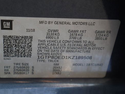 Used 2019 GMC Sierra 1500 SLT w/ SLT Premium Package image 34